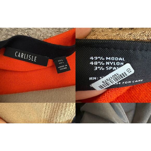 Carlisle Sweater Tan Orange - Picture 5 of 7